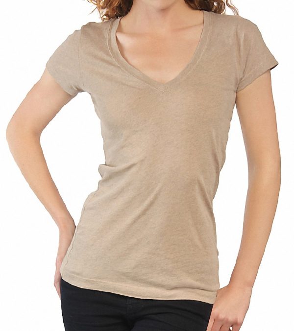 Hurley Girls  Solid Perfect V Heathered S S T-Shirt Cheap - Image 3