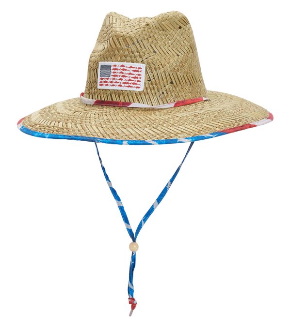 Peter Grimm Loyalist Lifeguard Straw 4.25  Brim Sun Hat Natural Sale