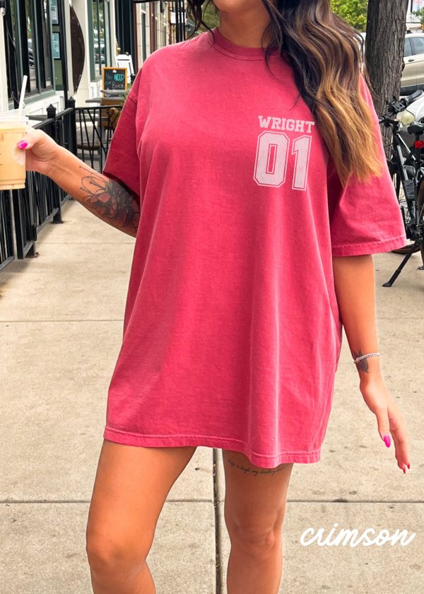 *Youth PERSONALIZED Name and Number Back Print Tee *8 Colors (XS-XL) Cheap - Image 5